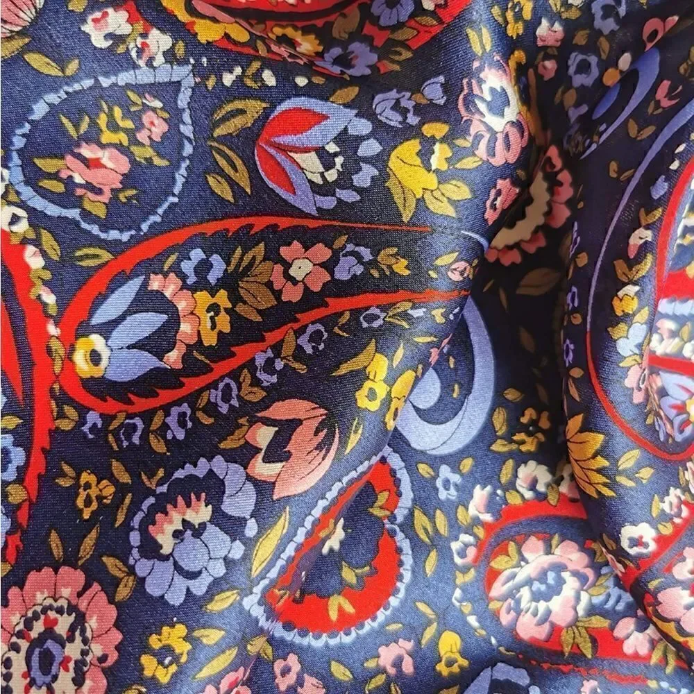 Spring Flowers Mulberry Silk Neck Scarf